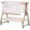 Patut co-sleeper Chipolino Charisma cu laterala culisanta cashmere wood