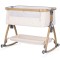 Patut co-sleeper Chipolino Charisma cu laterala culisanta cashmere wood
