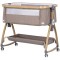 Patut co-sleeper Chipolino Charisma cu laterala culisanta latte wood