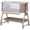 Patut co-sleeper Chipolino Charisma cu laterala culisanta latte wood