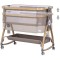 Patut co-sleeper Chipolino Charisma cu laterala culisanta latte wood