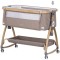 Patut co-sleeper Chipolino Charisma cu laterala culisanta latte wood