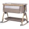 Patut co-sleeper Chipolino Charisma cu laterala culisanta latte wood