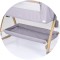 Patut co-sleeper Chipolino Charisma cu laterala culisanta platinum wood