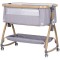 Patut co-sleeper Chipolino Charisma cu laterala culisanta platinum wood