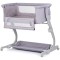 Patut co-sleeper Chipolino Eleganza cu laterala culisanta cloud