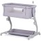 Patut co-sleeper Chipolino Eleganza cu laterala culisanta cloud