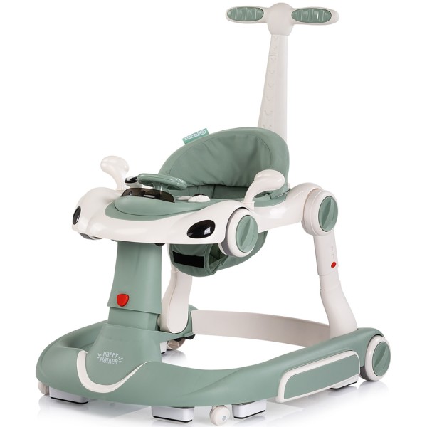 Premergător Chipolino Happy Walker 5 în 1 basil cu balansoar, centru activități și maner parental