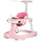 Premergător Chipolino Happy Walker 5 în 1 pink cu balansoar, centru activități și maner parental