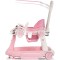 Premergător Chipolino Happy Walker 5 în 1 pink cu balansoar, centru activități și maner parental