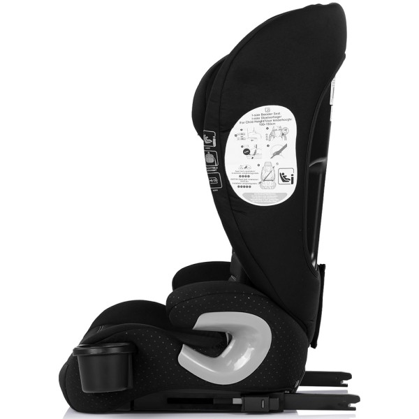 Scaun auto Chipolino Patrol I-Size 100-150 cm cu sistem Isofix noir