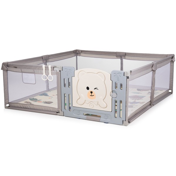 Tarc de joaca Chipolino Amico 200x180 cm cu usa beige