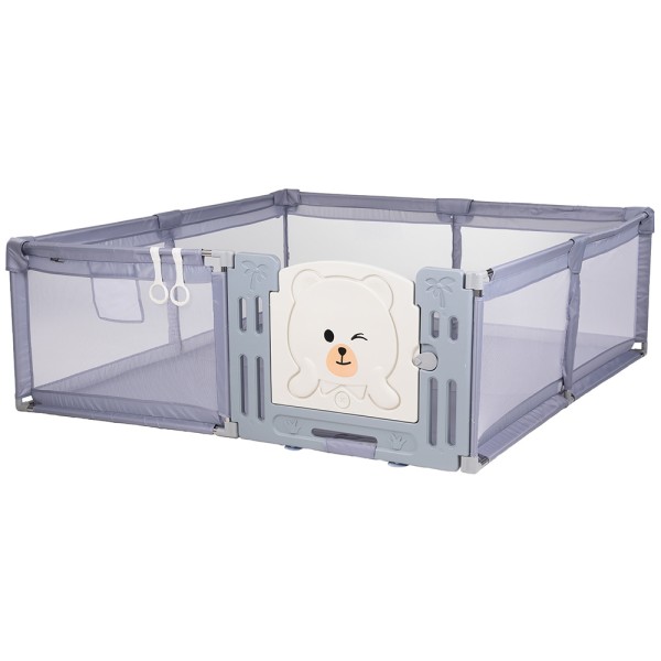 Tarc de joaca Chipolino Amico 200x180 cm cu usa grey