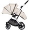 Cărucior 3 in 1 Chipolino Aurora, 0-4 ani, 22 kg, landou, parte sport reversibila, scaun auto i Size, pliabil culoare cashmere