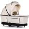 Cărucior 3 in 1 Chipolino Aurora, 0-4 ani, 22 kg, landou, parte sport reversibila, scaun auto i Size, pliabil culoare cashmere
