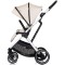 Cărucior 3 in 1 Chipolino Aurora, 0-4 ani, 22 kg, landou, parte sport reversibila, scaun auto i Size, pliabil culoare cashmere