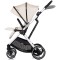 Cărucior 3 in 1 Chipolino Aurora, 0-4 ani, 22 kg, landou, parte sport reversibila, scaun auto i Size, pliabil culoare cashmere