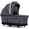 Cărucior 3 in 1 Chipolino Aurora, 0-4 ani, 22 kg, landou, parte sport reversibila, scaun auto i Size, pliabil culoare charcoal