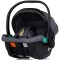 Cărucior 3 in 1 Chipolino Aurora, 0-4 ani, 22 kg, landou, parte sport reversibila, scaun auto i Size, pliabil culoare charcoal