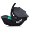 Cărucior 3 in 1 Chipolino Aurora, 0-4 ani, 22 kg, landou, parte sport reversibila, scaun auto i Size, pliabil culoare charcoal