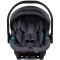 Cărucior 3 in 1 Chipolino Aurora, 0-4 ani, 22 kg, landou, parte sport reversibila, scaun auto i Size, pliabil culoare charcoal