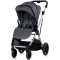 Cărucior 3 in 1 Chipolino Aurora, 0-4 ani, 22 kg, landou, parte sport reversibila, scaun auto i Size, pliabil culoare charcoal