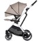 Cărucior 3 in 1 Chipolino Aurora, 0-4 ani, 22 kg, landou, parte sport reversibila, scaun auto i Size, pliabil culoare latte