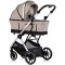 Cărucior 3 in 1 Chipolino Aurora, 0-4 ani, 22 kg, landou, parte sport reversibila, scaun auto i Size, pliabil culoare latte