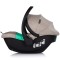 Cărucior 3 in 1 Chipolino Aurora, 0-4 ani, 22 kg, landou, parte sport reversibila, scaun auto i Size, pliabil culoare latte