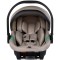 Cărucior 3 in 1 Chipolino Aurora, 0-4 ani, 22 kg, landou, parte sport reversibila, scaun auto i Size, pliabil culoare latte