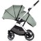 Cărucior 3 in 1 Chipolino Aurora, 0-4 ani, 22 kg, landou, parte sport reversibila, scaun auto i Size, pliabil culoare matcha