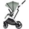 Cărucior 3 in 1 Chipolino Aurora, 0-4 ani, 22 kg, landou, parte sport reversibila, scaun auto i Size, pliabil culoare matcha