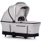 Cărucior 3 in 1 Chipolino Aurora, 0-4 ani, 22 kg, landou, parte sport reversibila, scaun auto i Size, pliabil culoare platinum