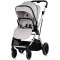 Cărucior 3 in 1 Chipolino Aurora, 0-4 ani, 22 kg, landou, parte sport reversibila, scaun auto i Size, pliabil culoare platinum