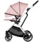 Cărucior 3 in 1 Chipolino Aurora, 0-4 ani, 22 kg, landou, parte sport reversibila, scaun auto i Size, pliabil culoare powder pink