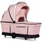 Cărucior 3 in 1 Chipolino Aurora, 0-4 ani, 22 kg, landou, parte sport reversibila, scaun auto i Size, pliabil culoare powder pink