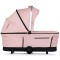 Cărucior 3 in 1 Chipolino Aurora, 0-4 ani, 22 kg, landou, parte sport reversibila, scaun auto i Size, pliabil culoare powder pink