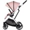 Cărucior 3 in 1 Chipolino Aurora, 0-4 ani, 22 kg, landou, parte sport reversibila, scaun auto i Size, pliabil culoare powder pink
