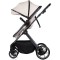 Cărucior 2 in 1 Chipolino Pearl, 0-4 ani, 22 kg, landou transformabil, parte sport reversibila, pliabil, culoare cashmere