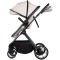 Cărucior 2 in 1 Chipolino Pearl, 0-4 ani, 22 kg, landou transformabil, parte sport reversibila, pliabil, culoare cashmere
