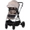 Cărucior 2 in 1 Chipolino Pearl, 0-4 ani, 22 kg, landou transformabil, parte sport reversibila, pliabil, culoare latte