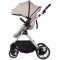 Cărucior 2 in 1 Chipolino Pearl, 0-4 ani, 22 kg, landou transformabil, parte sport reversibila, pliabil, culoare latte