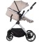 Cărucior 2 in 1 Chipolino Pearl, 0-4 ani, 22 kg, landou transformabil, parte sport reversibila, pliabil, culoare latte