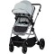 Cărucior 2 in 1 Chipolino Pearl, 0-4 ani, 22 kg, landou transformabil, parte sport reversibila, pliabil, culoare matcha