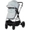 Cărucior 2 in 1 Chipolino Pearl, 0-4 ani, 22 kg, landou transformabil, parte sport reversibila, pliabil, culoare matcha