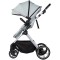 Cărucior 2 in 1 Chipolino Pearl, 0-4 ani, 22 kg, landou transformabil, parte sport reversibila, pliabil, culoare matcha