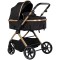 Cărucior 2 in 1 Chipolino Pearl, 0-4 ani, 22 kg, landou transformabil, parte sport reversibila, pliabil, culoare noir