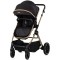 Cărucior 2 in 1 Chipolino Pearl, 0-4 ani, 22 kg, landou transformabil, parte sport reversibila, pliabil, culoare noir