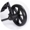 Cărucior 2 in 1 Chipolino Pearl, 0-4 ani, 22 kg, landou transformabil, parte sport reversibila, pliabil, culoare platinum