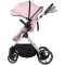 Cărucior 2 in 1 Chipolino Pearl, 0-4 ani, 22 kg, landou transformabil, parte sport reversibila, pliabil, culoare powder pink